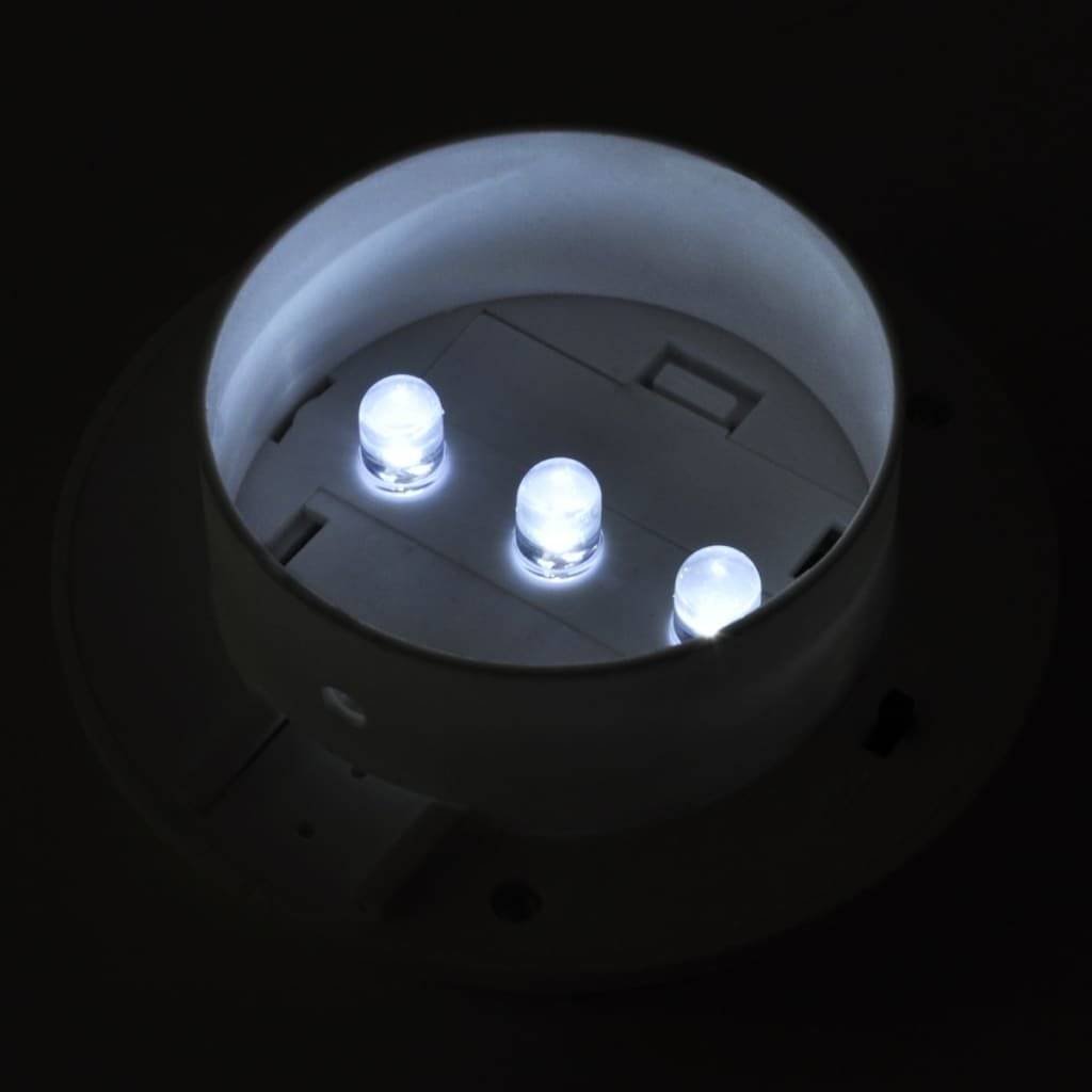 Außenleuchte Solar Zaunlichter 12 Stk. LED Weiß