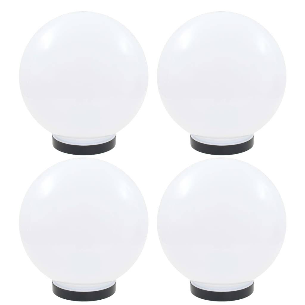 LED-Gartenleuchten 4 Stk. Kugelförmig 25 cm PMMA