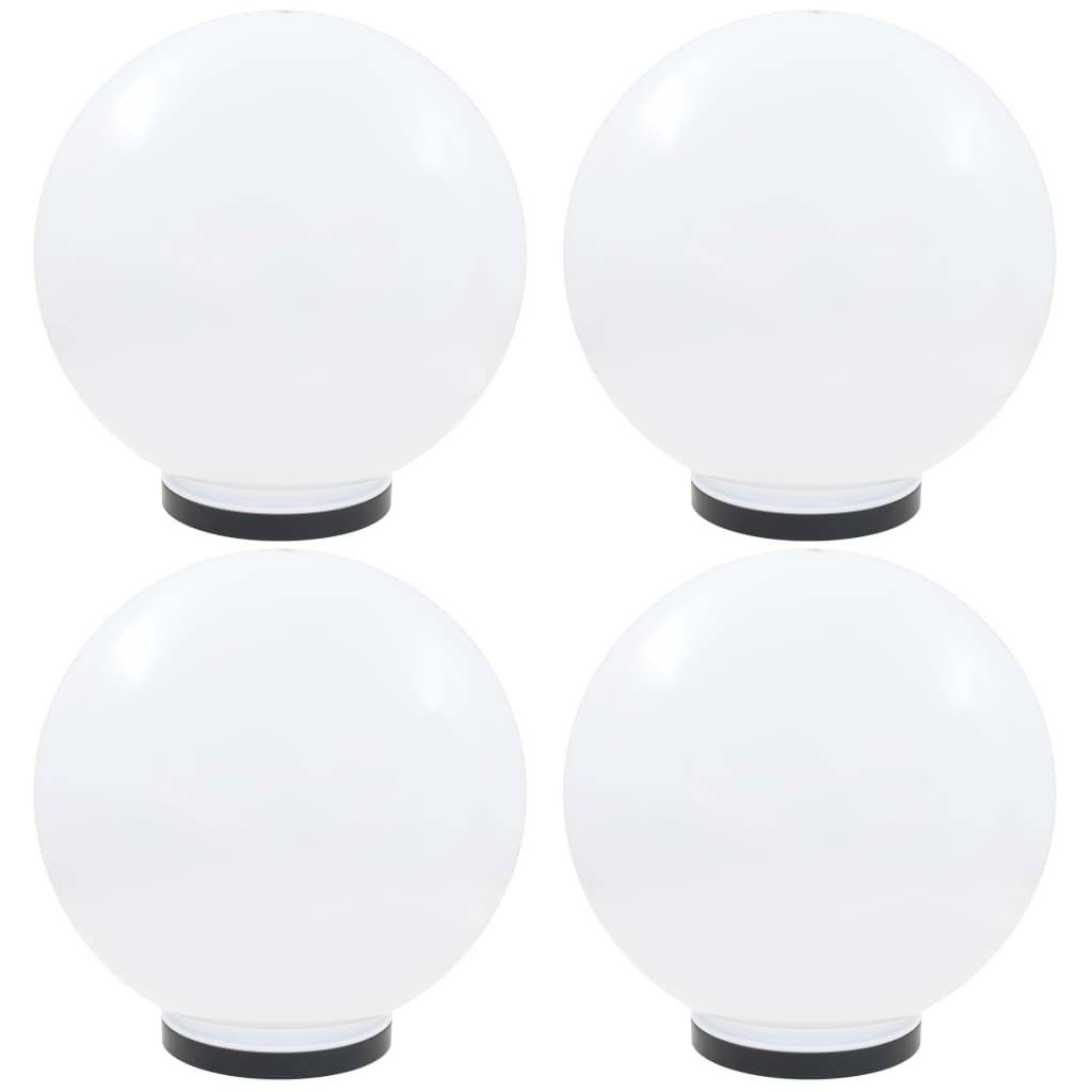 LED-Gartenleuchten 4 Stk. Kugelförmig 40 cm PMMA