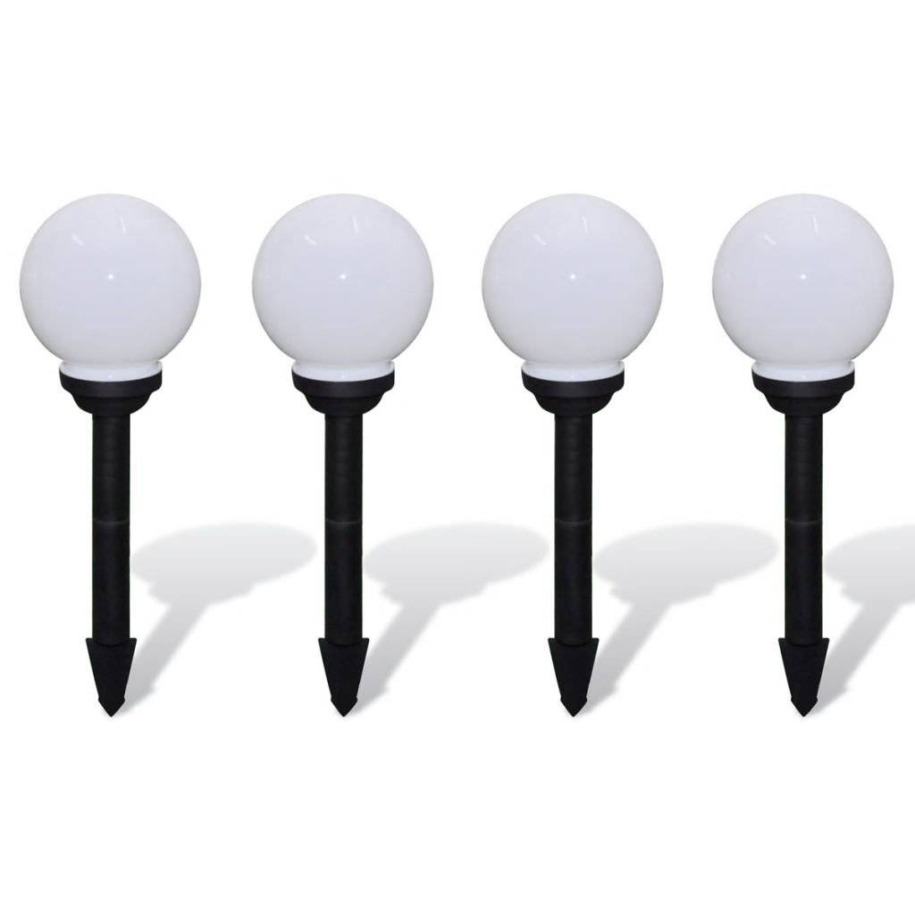 Außenlampe Solarlampe LED Gartenkugel Kugellampe 4tlg.