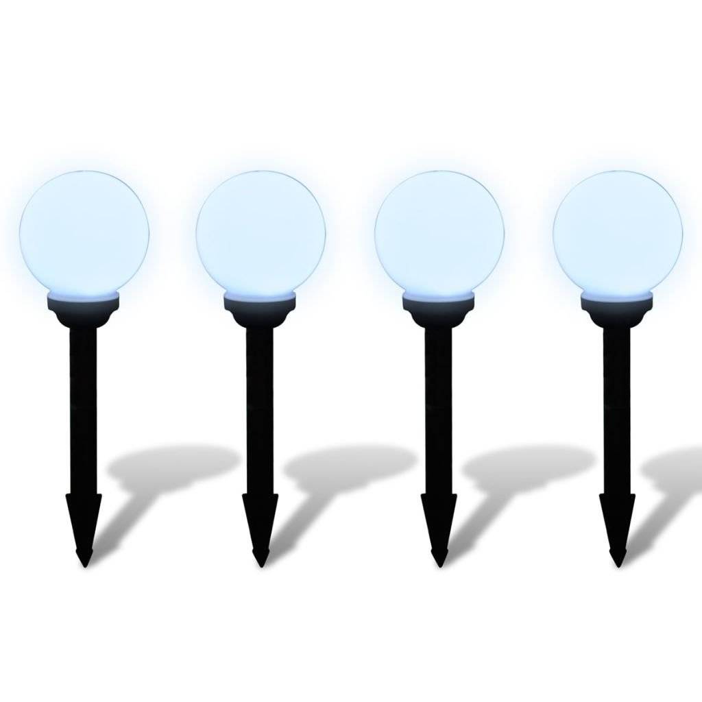 Außenlampe Solarlampe LED Gartenkugel Kugellampe 4tlg.