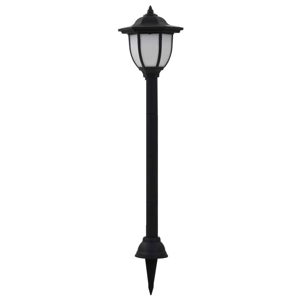 Outdoor Solarleuchten 3 Stück LED Schwarz