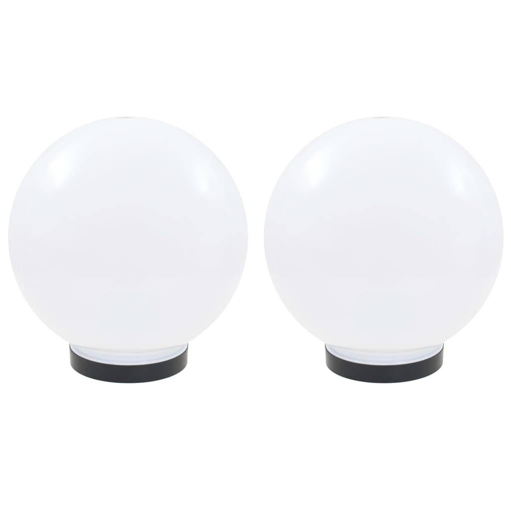 LED-Gartenleuchten 2 Stk. Kugelförmig 25 cm PMMA