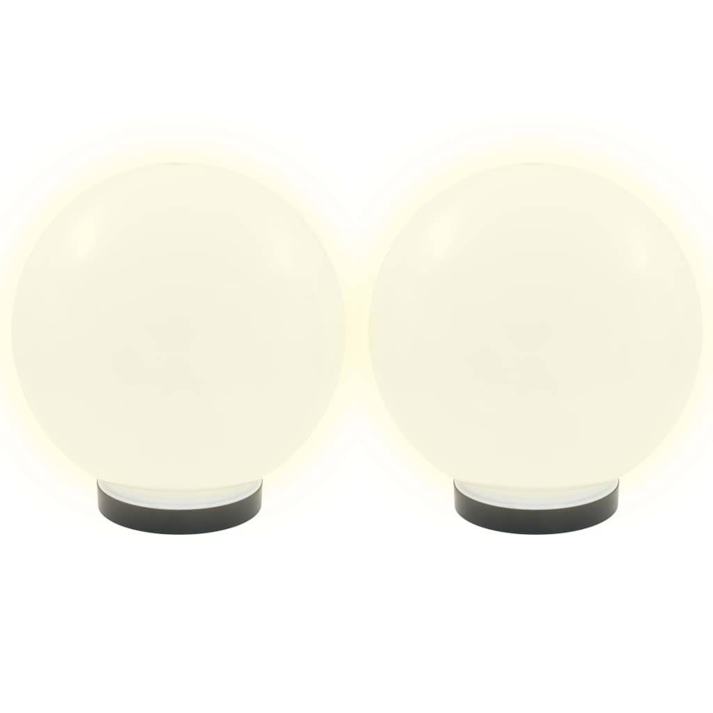 LED-Gartenleuchten 2 Stk. Kugelförmig 25 cm PMMA