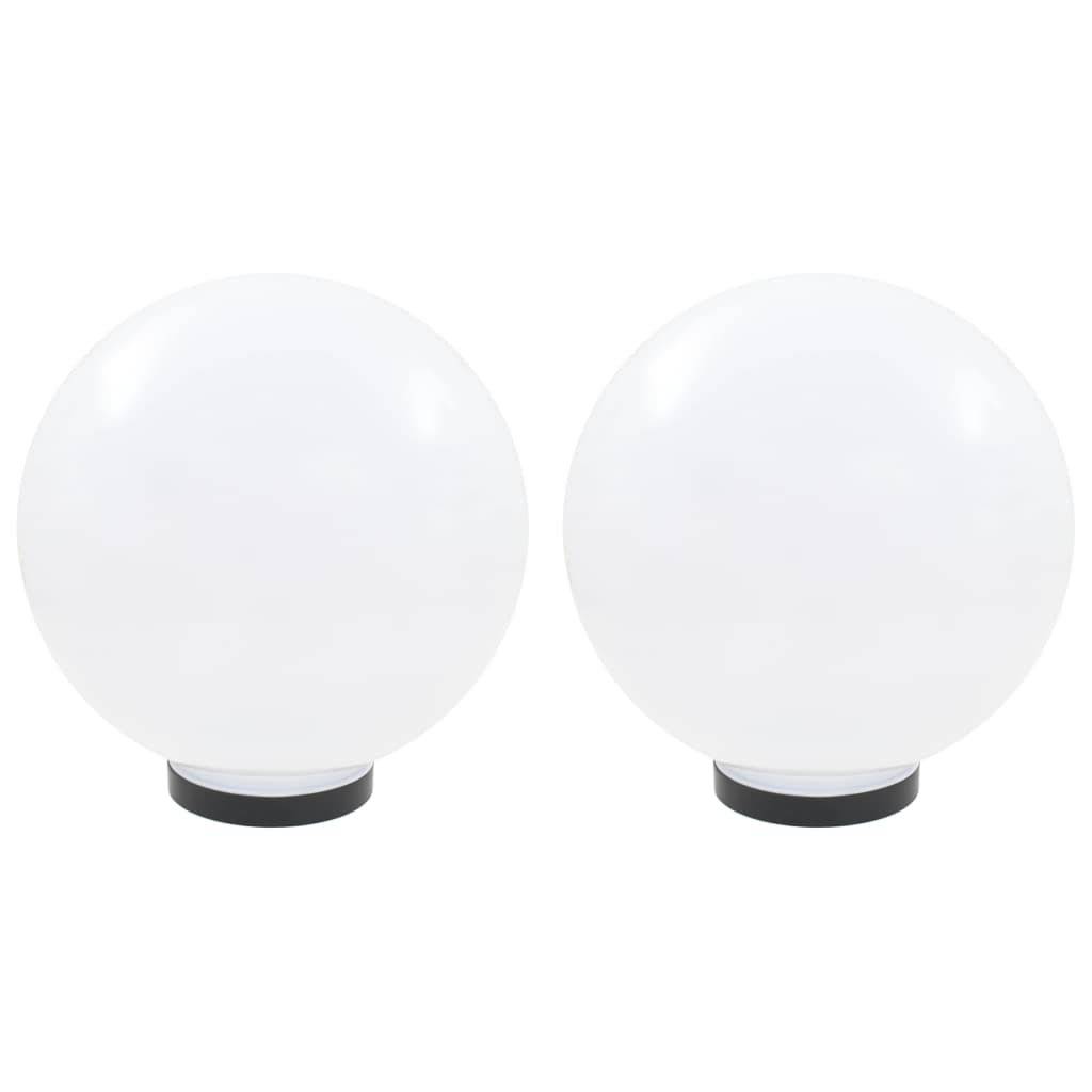 LED-Gartenleuchten 2 Stk. Kugelförmig 30 cm PMMA