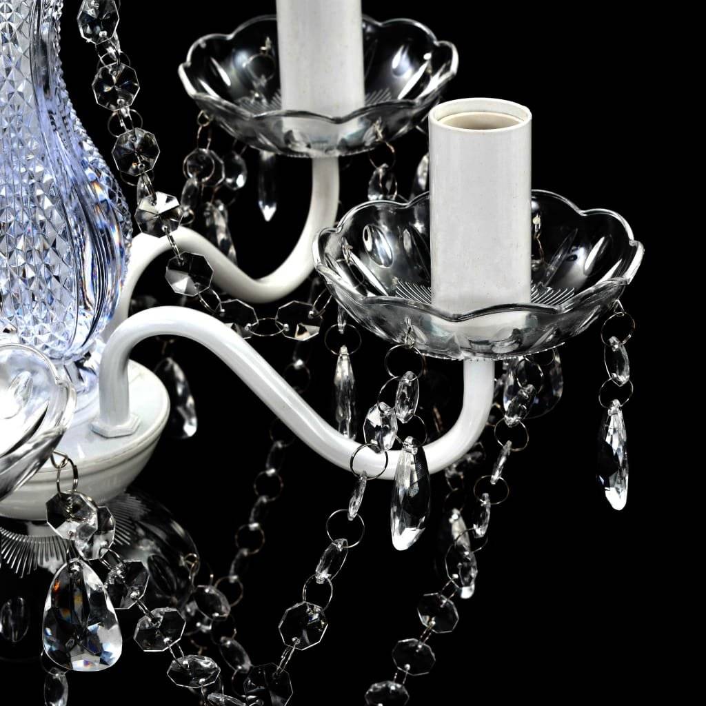 Kristall Kronleuchter 5 Flammig Lüster Deckenlampe Hängelampe