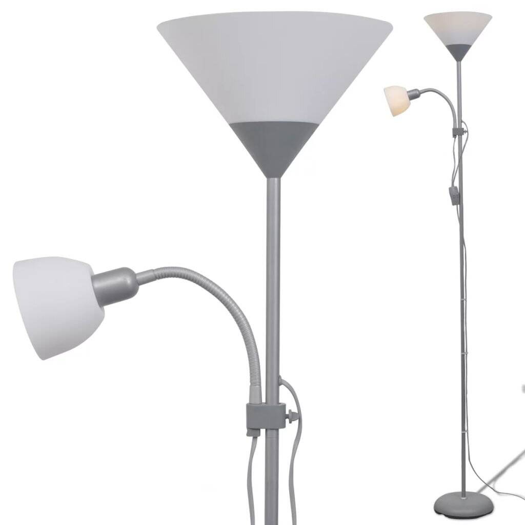 Stehlampe Grau 180 cm