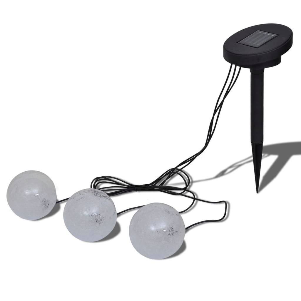 Schwimmleuchte Solarkugeln Schwimmkugeln 3er LED