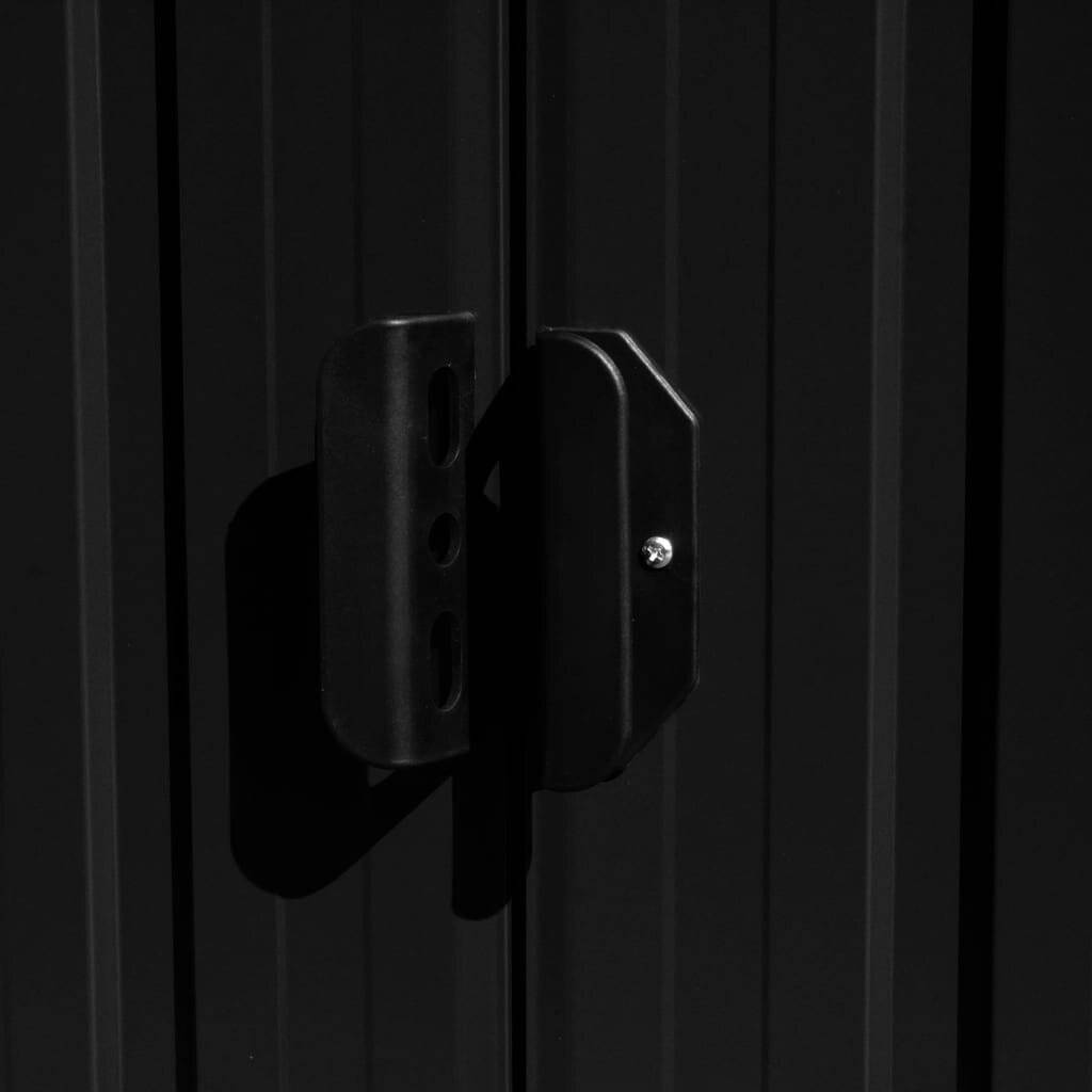 Geräteschuppen 257×497×178 cm Metall Anthrazit