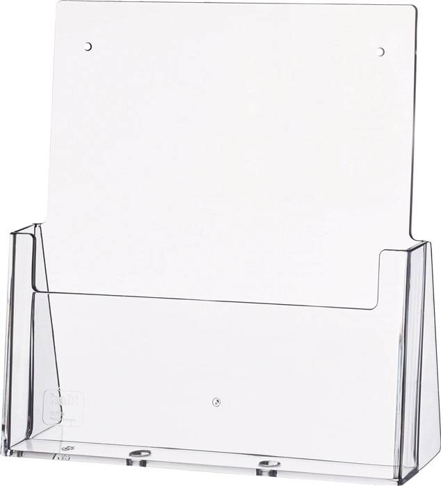 helit Prospekthalter H2352302 DIN A4 1Fach PS glasklar