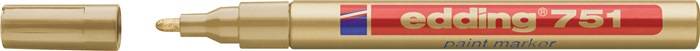edding Lackmarker 751 4-751053 1-2mm Rundspitze permanent gold