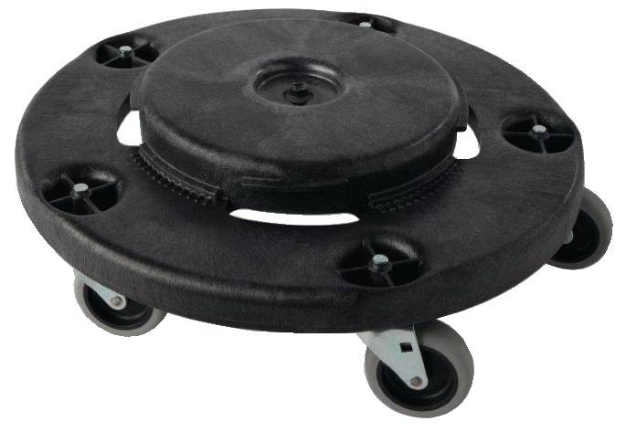 Rubbermaid BRUTE® 0086876015492 Fahrwagen Kunststoff (L x B x H) 46.36 x 46.36 x 16.84 cm Schwarz 1 St.
