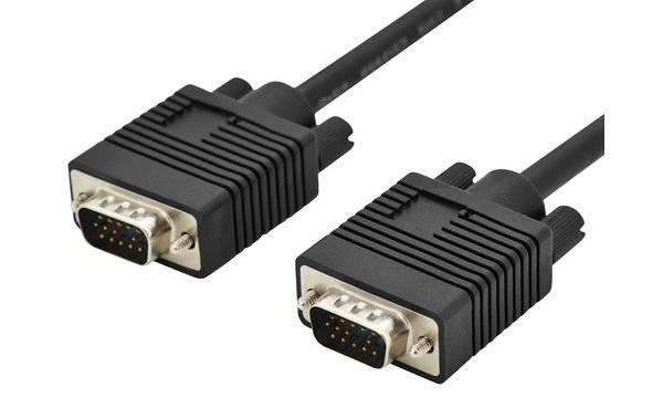 Digitus VGA Anschlusskabel VGA 15pol. Stecker, VGA 15pol. Stecker 3.00 m Schwarz AK-310103-030-S Rund, doppelt geschirmt, mit Ferritkern VGA-Kabel