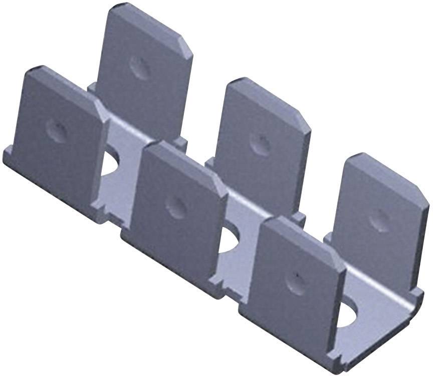 TE Connectivity 41482 Steckzunge zum Einlöten in gedruckte Schaltungen Steckbreite: 6.3mm Steckdicke: 0.8mm 180° Unisoliert Metall