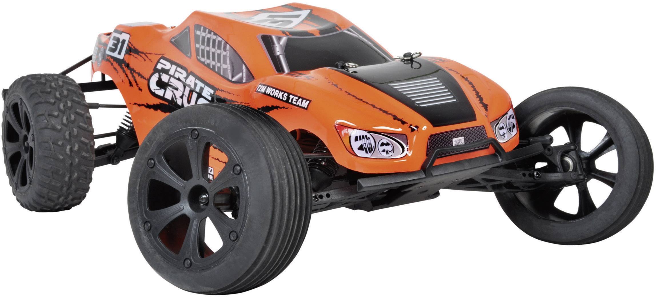 T2M Pirate Crusher Brushed 1:10 RC Modellauto Elektro Truggy Heckantrieb (2WD) RtR 2,4GHz