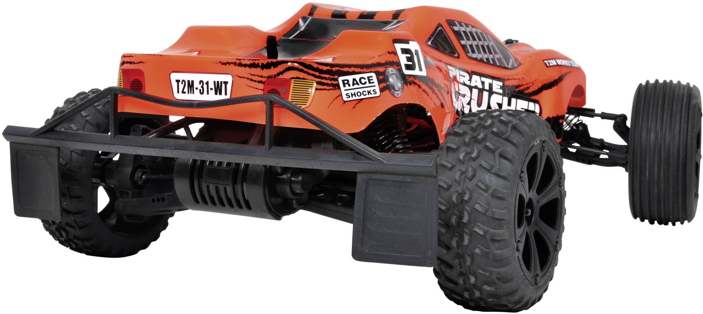 T2M Pirate Crusher Brushed 1:10 RC Modellauto Elektro Truggy Heckantrieb (2WD) RtR 2,4GHz