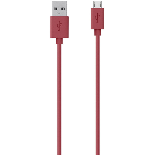 Belkin USB-Kabel USB 2.0 USB-A Stecker, USB-Micro-B Stecker 2.00m Rot