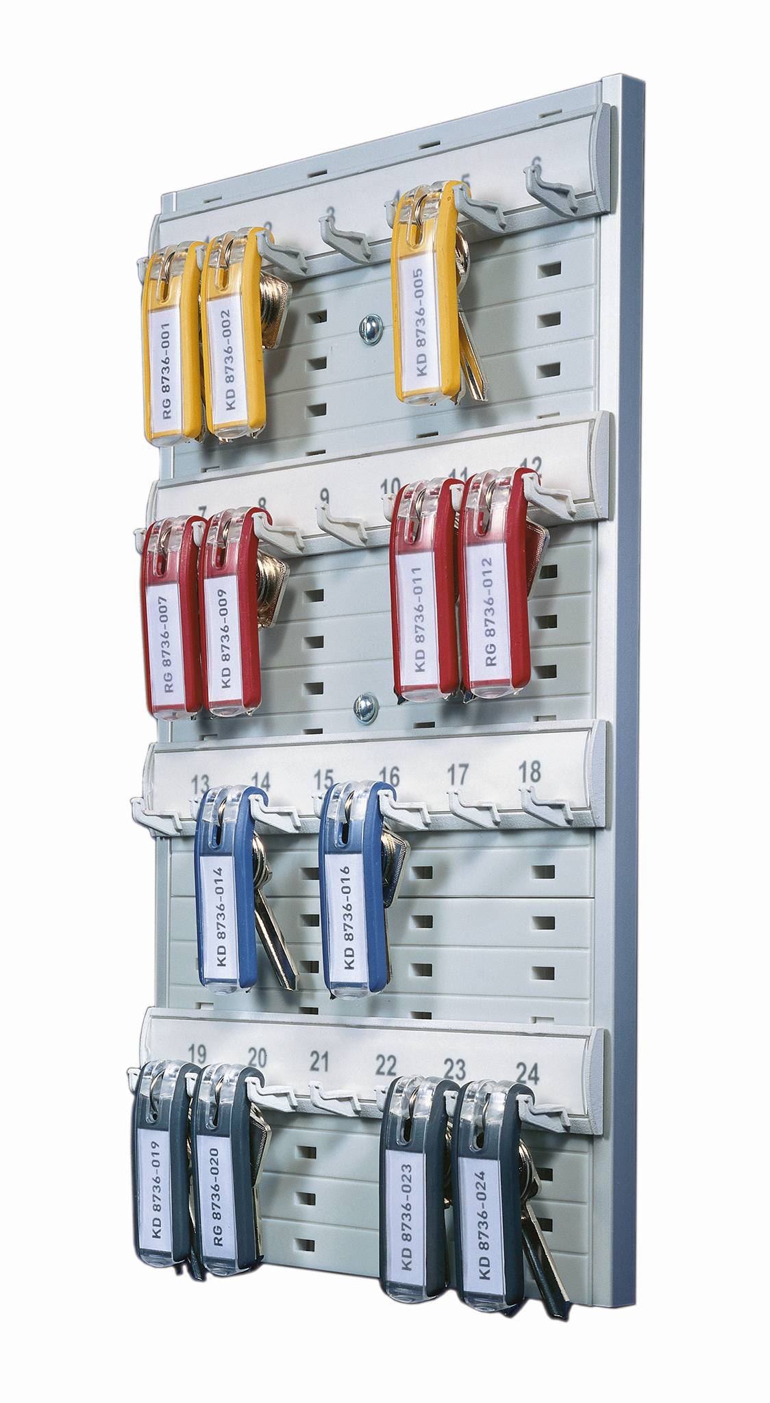 Durable Schlüsselhalter KEY BOARD 24 - 1956 195610 Anzahl Haken 24 Silber