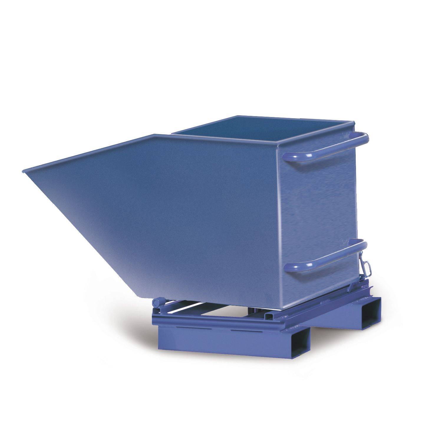 Stationärer Blechkasten mit 250 l Inhalt