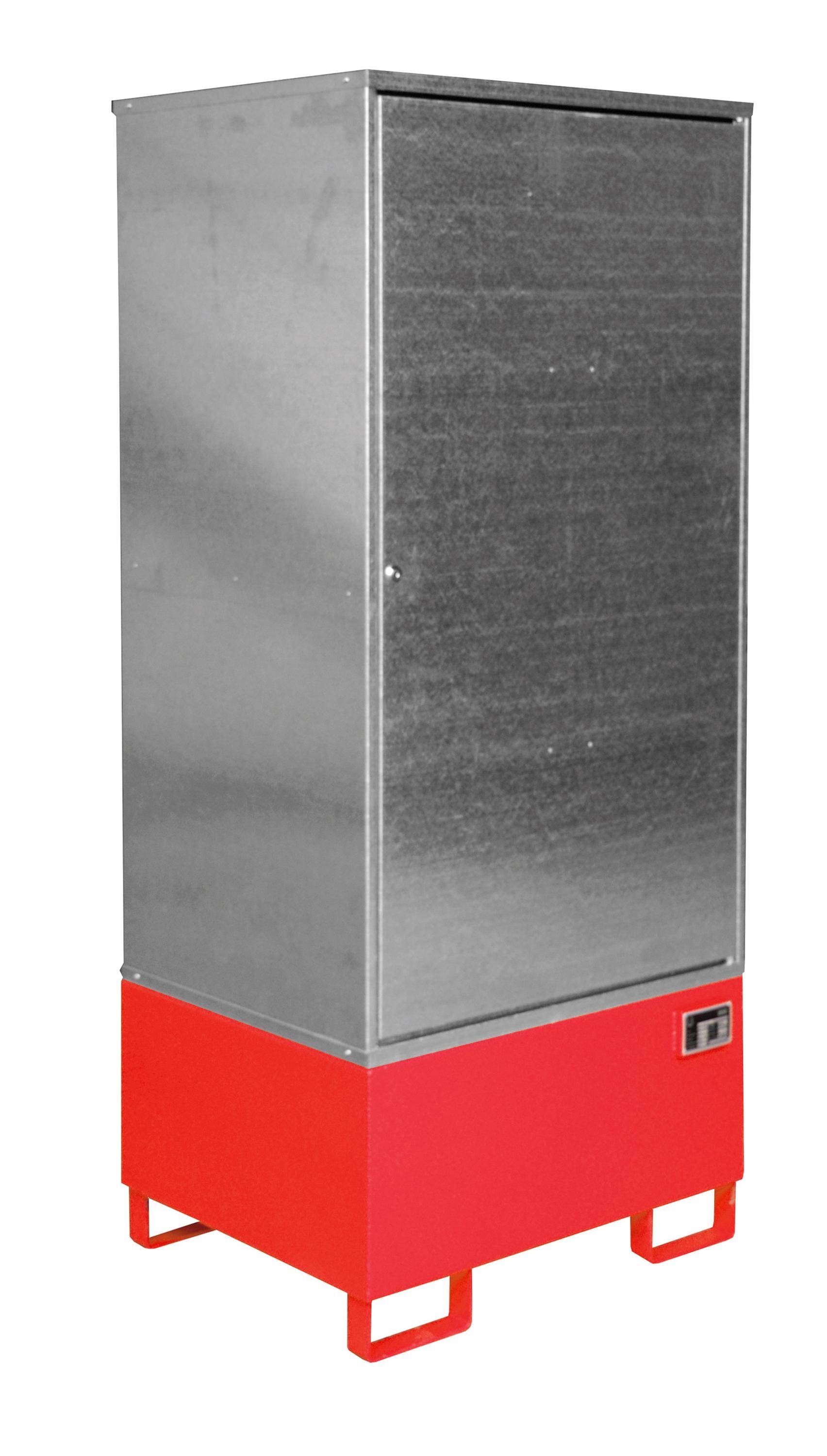 Gefahrstoff-Schrank GS-1, lackiert, Feuerrot