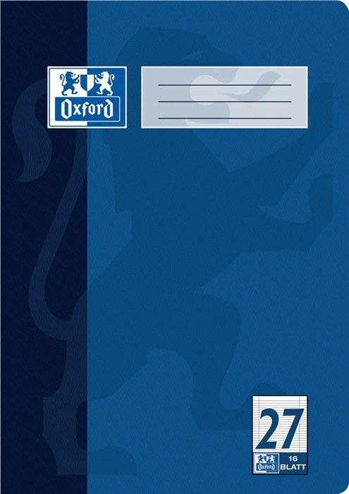 Oxford Schulheft Nr. 27 100050313 DIN A4 Rand li/re 16Bl. liniert