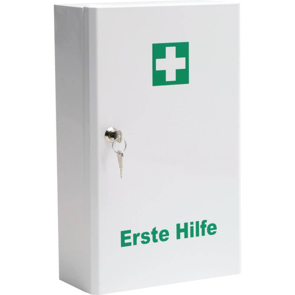K.57 Verbandschrank C,1-türig,gefüllt mit DIN 13157,weiß,247x110x343mm