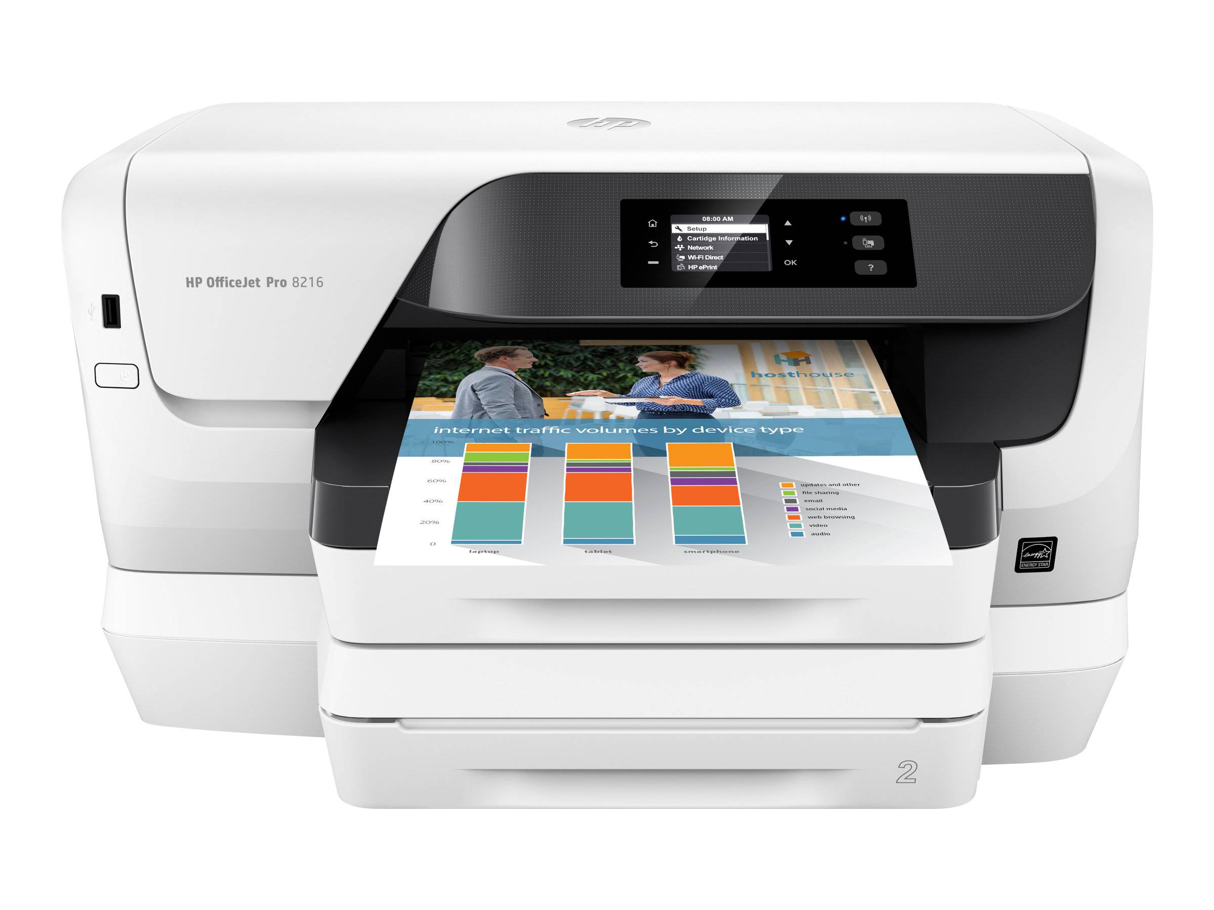 HP OfficeJet Pro 8218 Drucker Tintenstrahl Farbe A4 LAN, WLAN, Duplex