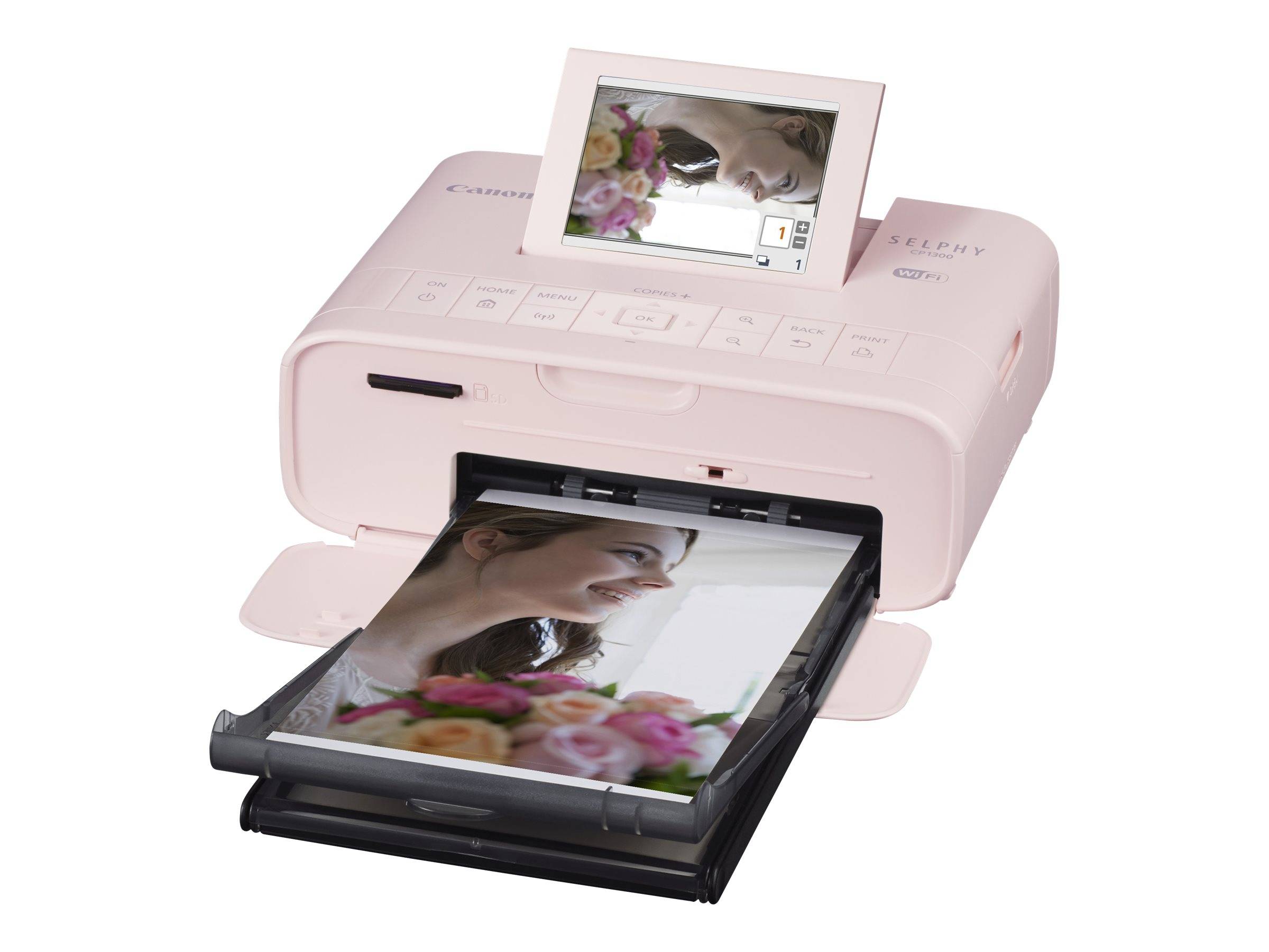 Canon SELPHY CP1300 - Drucker - Farbe - Thermosublimation - 100 x 148 mm bis zu 2.2 Abzüge/Min. (Farbe) - USB, USB-Host,