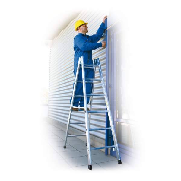 MUNK Günzburger Steigtechnik 33012 Aluminium Stufen-Stehleiter Arbeitshöhe (max.): 3.1 m
