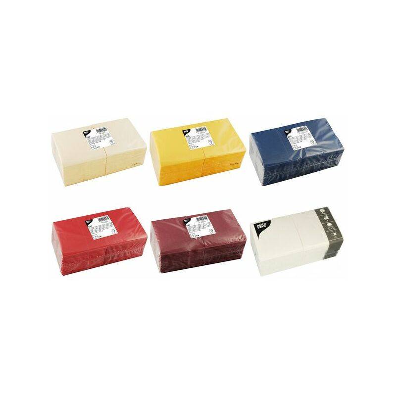 PAPSTAR Cocktail-Servietten, 240 x 240 mm, 3-lagig, weiß (6482906)