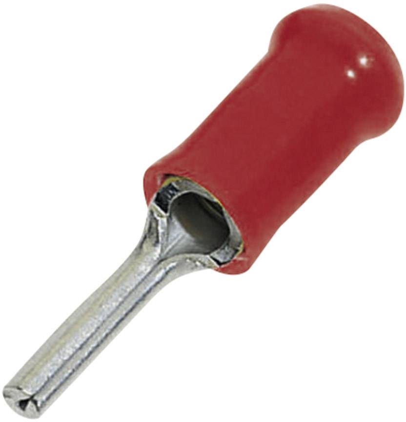 TE Connectivity 165142 Stiftkabelschuh 0.205 mm² 1.60 mm² Teilisoliert Rot