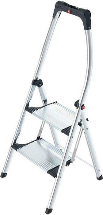 Hailo K100 TopLine 4302-301 Aluminium Klapptritt klappbar Arbeitshöhe (max.): 2.25 m Silber, Schwarz 5.2 kg