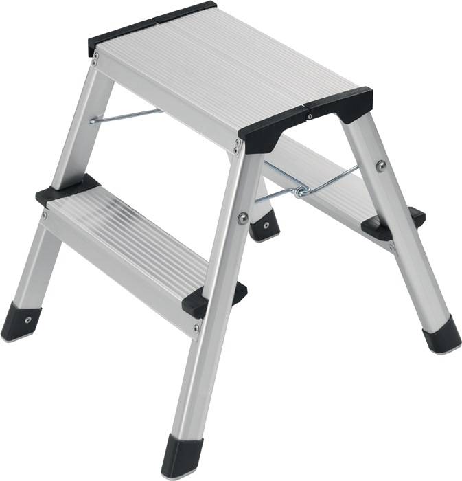 Hailo Klapptritt D60 Standartline 4442-701 2x2Stufen max.1,8kg Alu