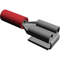 TE Connectivity 160834-5 Flachsteckhülse mit Abzweig Steckbreite: 6.3mm Steckdicke: 0.8mm 180° Teilisoliert Rot TE Connectivity 160834-5 Flachsteckhülse mit Abzweig Steckbreite: 6.3mm Steckdicke: 0.8mm 180° Teilisoliert Rot