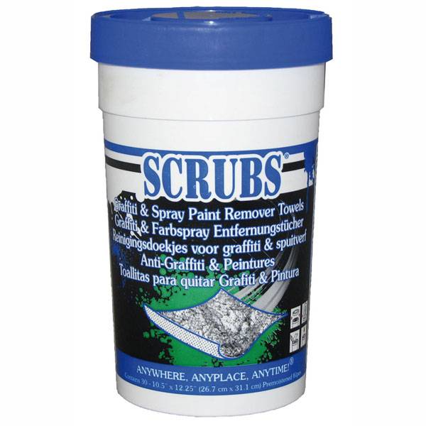 Reinigungstücher,SCRUBS Anti-Graffiti-Tücher, Inhalt je Dose: 30