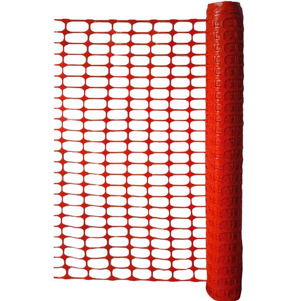Kunststoff Fangzaun, 50,0 x 1,0 m, HDPE, orange