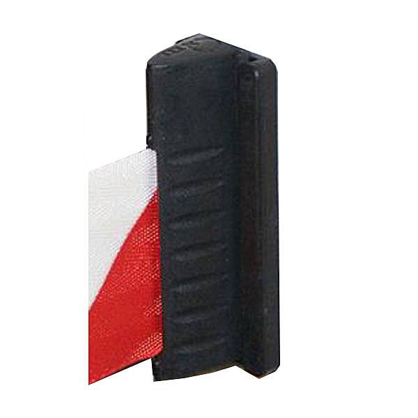 Absperrsysteme Zubehör Guide - Line, Gurt-Endstück, schwarz, aus Kunststoff
