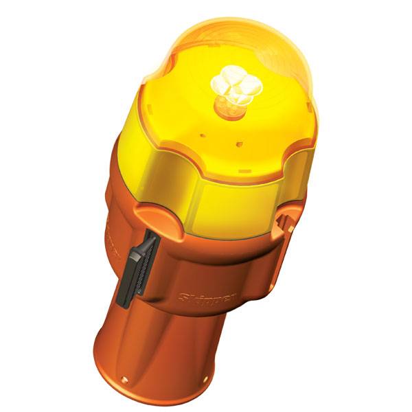 Skipper-LED Warnlicht, Betrieb Batterie oder Akku, wiederaufladbar am Gerät