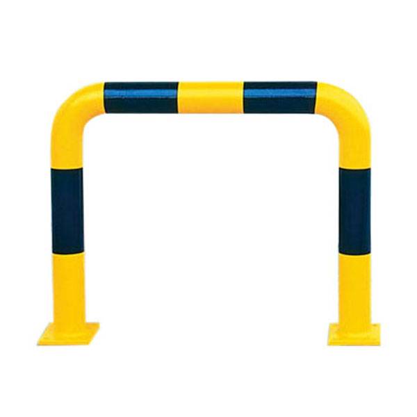 Rammschutzbügel, aus Gütestahl, zum Aufdübeln, 60cm hoch, 100cm breit, für Inneneinsatz