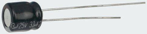 Panasonic GA, THT Elektrolyt Kondensator 15μF ±20% / 25V dc, Ø 5mm x 7mm, bis 105°C