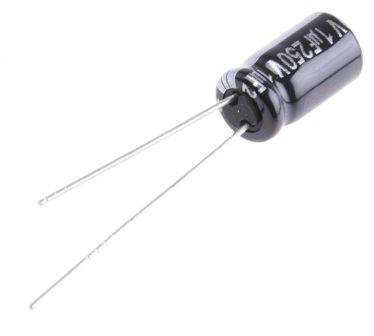 Panasonic NHG, THT Elektrolyt Kondensator 1μF ±20% / 250V dc, Ø 6.3mm x 11.2mm, bis 105°C