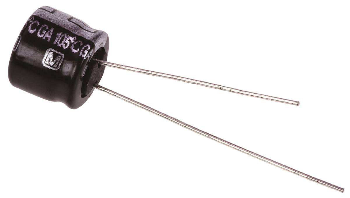 Panasonic GA, THT Aluminium-Elektrolyt Kondensator 47μF ±20% / 35V dc, Ø 8mm x 7mm, bis 105°C