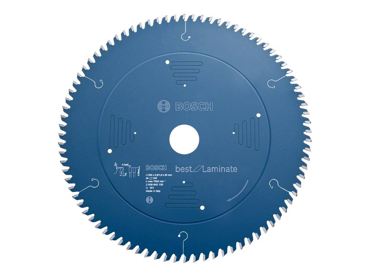 Bosch Accessories Best for Laminate 2608642135 Kreissägeblatt 254 x 30 x 2.5 mm Zähneanzahl: 84 1 St.