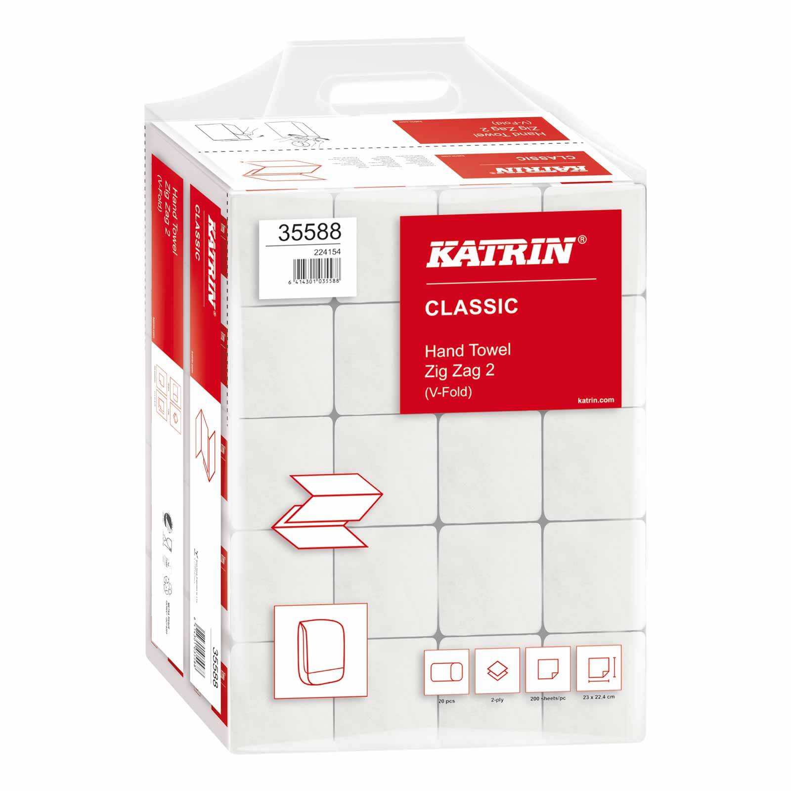 KATRIN Papier-Falttücher 20 Pack à 200 Blatt