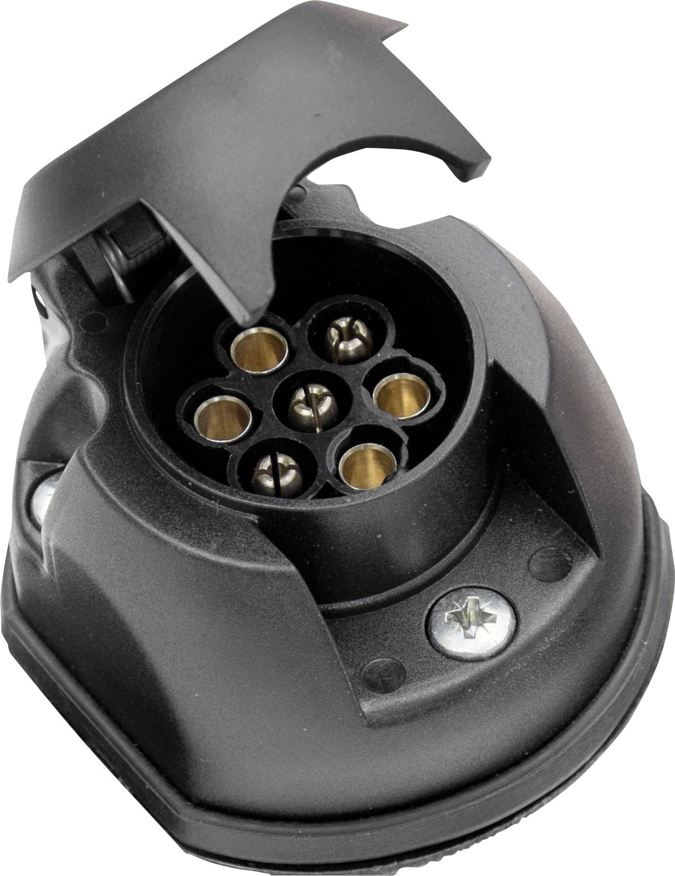 SecoRüt 20140 Anhänger-Steckdose [Steckdose 7polig - Stecker 7polig] ABS Kunststoff