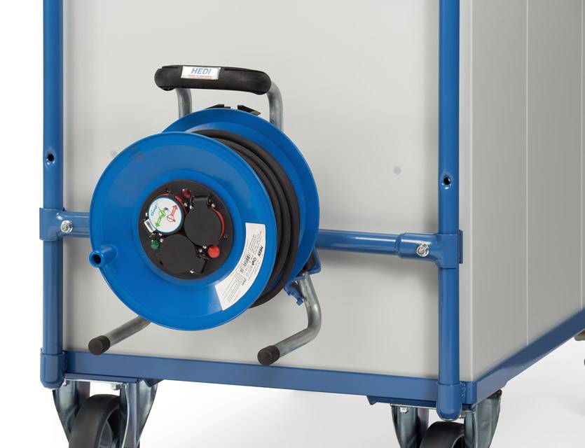 Kabeltrommel + Anbausatz Tischwagen 1050 x 600