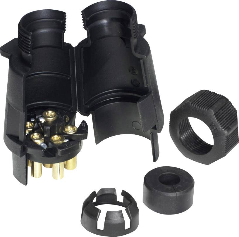 SecoRüt 20120 Anhänger Stecker [Steckdose 7polig - Stecker 7polig] ABS Kunststoff