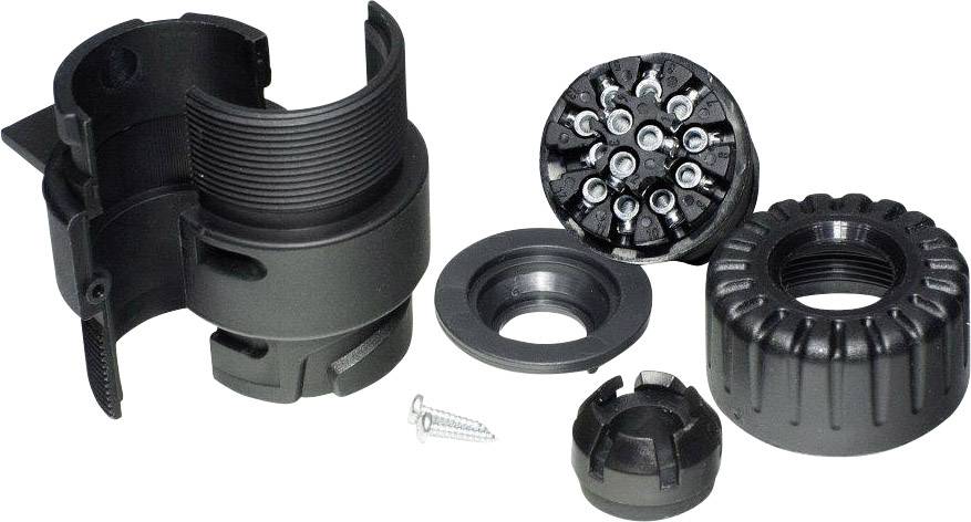 SecoRüt 30120 Anhänger Stecker [Steckdose 13polig - Stecker 13polig] ABS Kunststoff