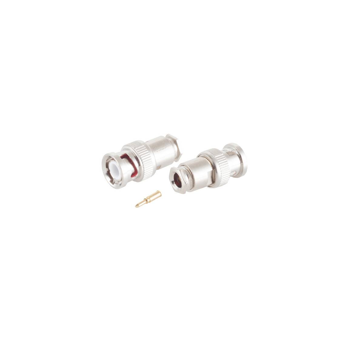 S/CONN BNC-Stecker für RG 58 U Koaxialkabel 50 Ohm Crimp- und Clamp-Anschluss