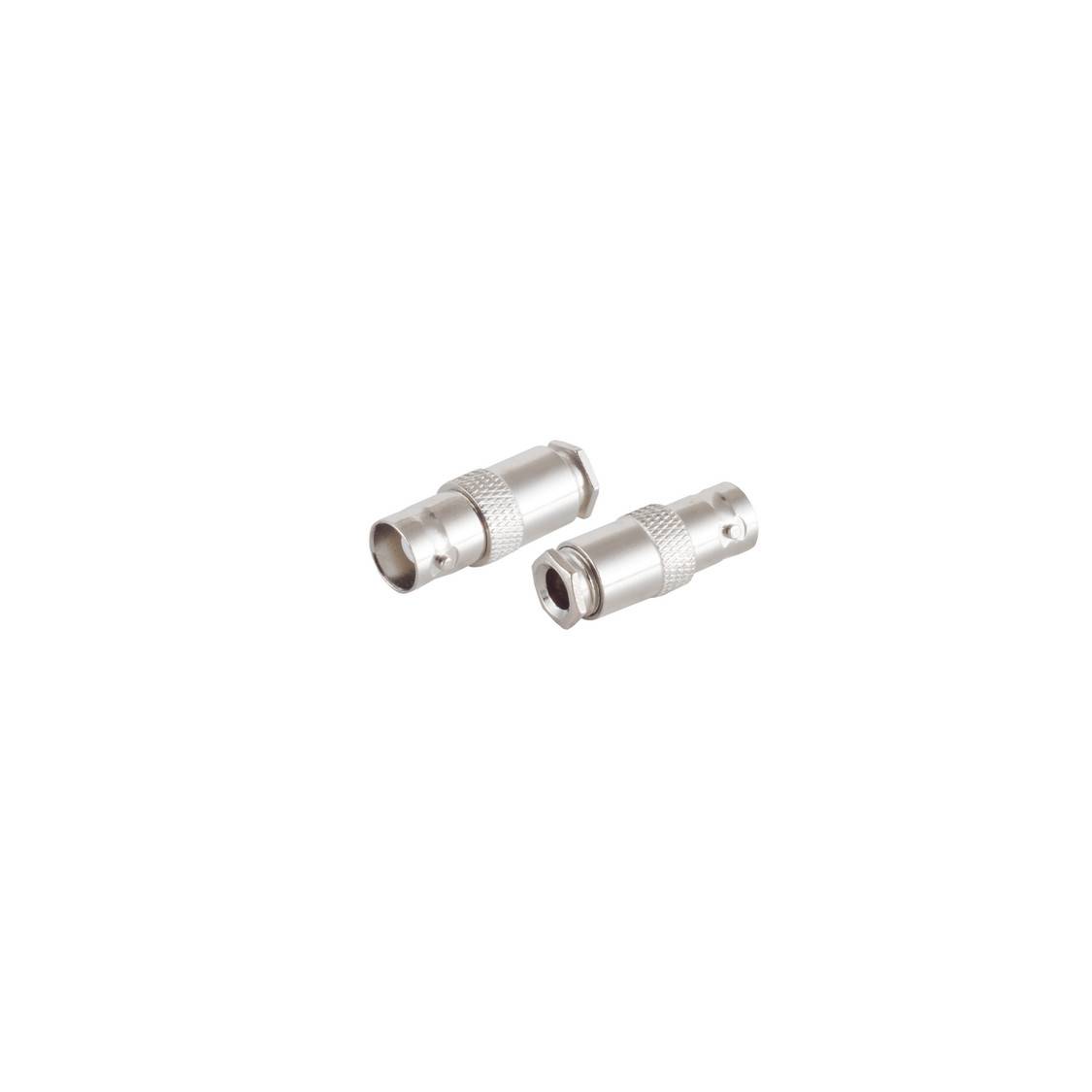 S/CONN BNC-Kupplung für RG 58/U Koaxialkabel Crimpbefestigung 50 Ohm Metall Silber